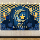 Toile arrière-plan Ads- Eid Mubarak -Décorations Festives en Vinyle pour Célébrations