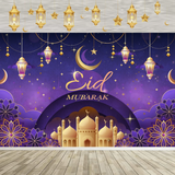 Toile arrière-plan Ads- Eid Mubarak -Décorations Festives en Vinyle pour Célébrations