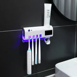 Support Brosse à Dents ⎮Désinfectant UV-Distributeur -Dentifrice Automatique-Mural Portable-Energie Solaire. - {{ Adsol.Wal }}
