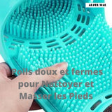 Nettoie, Exfolie les pieds l Masse-Clean Feet®-Ventouses antidérapantes sans se Pencher. - {{ Adsol.Wal }}