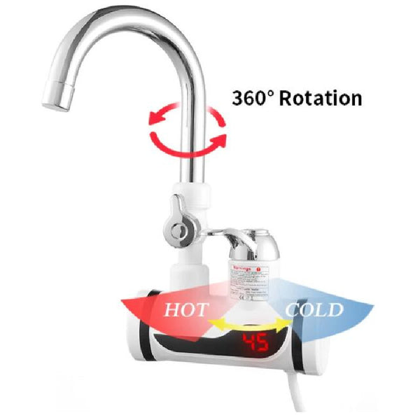 Robinet chauffe-eau électrique⎮Lavabo et Cuisine-instantané-rotation à 360° - {{ Adsol.Wal }}