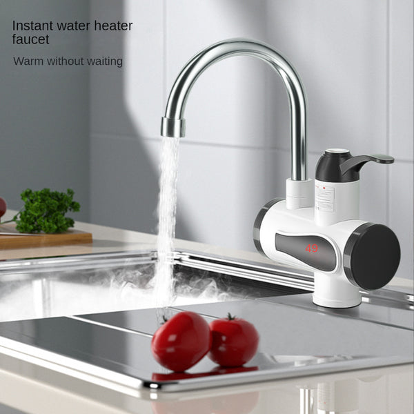 Robinet électrique, robinet d'eau chaude pour la cuisine - Avec chauffe-eau  instantané - 3300 W 220 V - Robinet d'eau rotatif à 360 ° - Avec indicateur  de température : : Bricolage